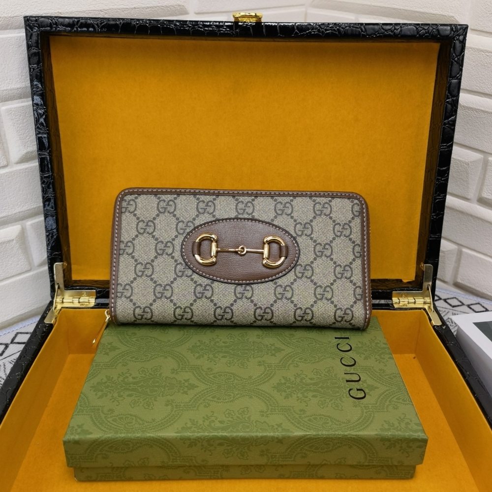 Gucci Horsebit 1955 Zip Around Wallet